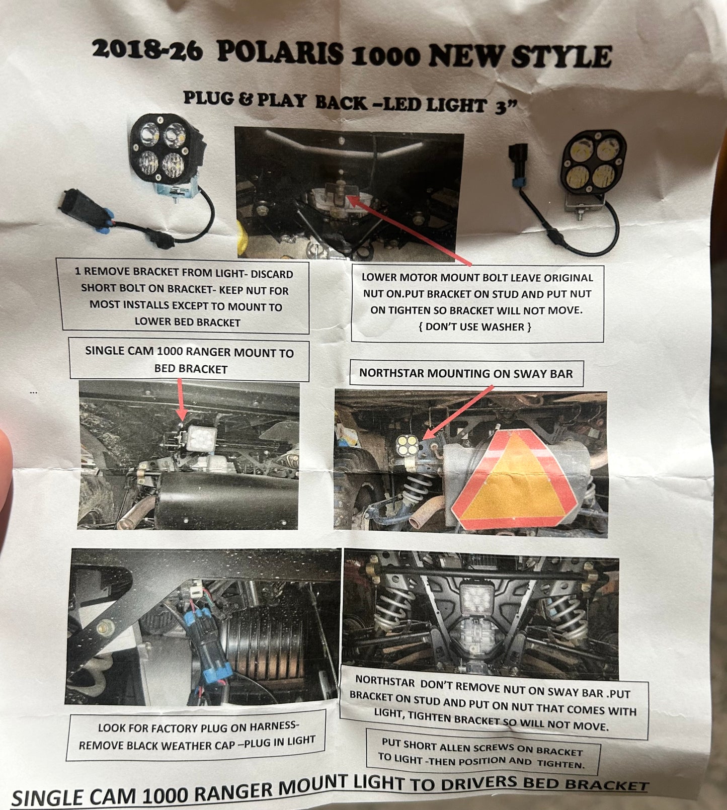 Polaris Automatic Reverse Light