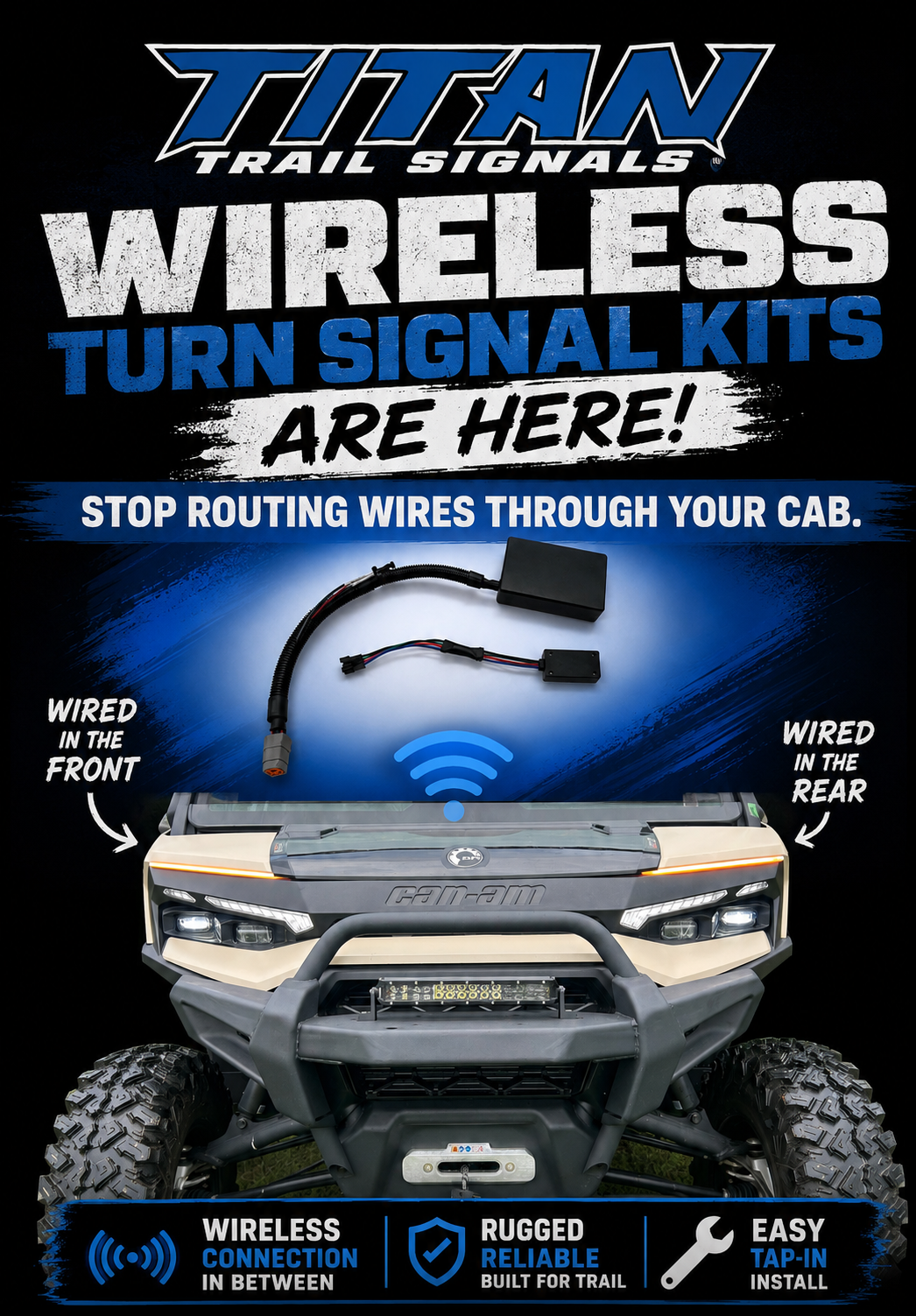 TTS-Z Can-Am Hd-11 Wireless Turn Signal Kit